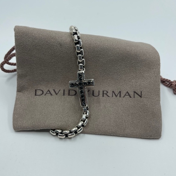 David Yurman Sterling Silver Cross Bracelet - Picture 5 of 5